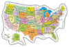 Picture of RV State Travel USA Map Vinyl Sticker - Camper Trailer Decals for Window with State Flag - Road Trip Map of America - Waterproof, UV Protection for Window, Door or Wall (Roadmap)
