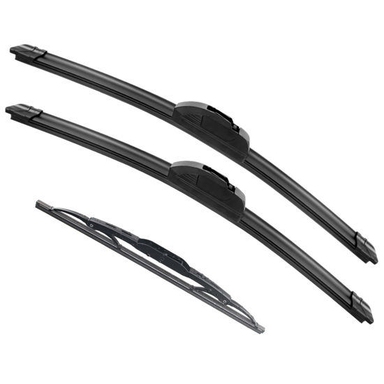 Picture of EMITHSUN OEM QUALITY Premium All-Season Windshield Wiper Blades Replacement for Mazda Tribute 2005-2006,Easy DIY Install 19"+19"+11"(Set of 3)