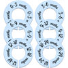 Picture of Pro Goleem Baby Closet Dividers Blue Baby Closet Organizer for Nursery Baby Clothes Size Age Dividers Fits 1.5" Rod 6 PCS
