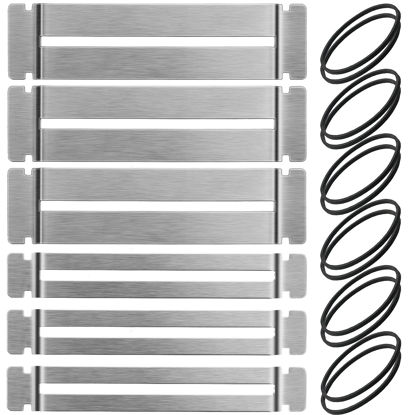 Picture of Boao 3 Sets Guitar Fret Protector Fingerboard Guards Stainless Steel Fretboard Protector Bass Guitar Fret Guards for Dressing and Polishing Frets Guitar Tool Luthier Tool Fret Polishing Kit