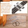 Picture of Boao 3 Sets Guitar Fret Protector Fingerboard Guards Stainless Steel Fretboard Protector Bass Guitar Fret Guards for Dressing and Polishing Frets Guitar Tool Luthier Tool Fret Polishing Kit