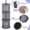 Picture of Basumee Stuffed Animals Net or Hammock 2 Pcs Stuffed Animals Storage Toy Net Hammock for Stuffed Animals Organizer Mesh Hammock Kids Girls Room Decor, Black, 3 Tiers