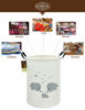 Picture of HUNRUNG Laundry Hamper,Large Canvas Fabric Lightweight Storage Basket Toy Organizer Dirty Clothes Collapsible Waterproof for College Dorms, Children Bedroom,Bathroom（Round-Family Elephants）