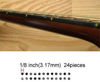 Picture of Inlay Sticker Fret Markers for Guitars & Bass - 1/8" Small Side Marker Dots - Ocher