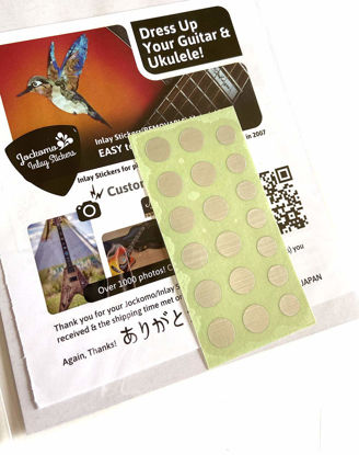 Picture of Inlay Sticker Fret Markers for Guitars & Bass - Custom Dots - Metallic