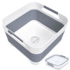 Picture of GIMWA Wash Basin for Baby Bottles, Foldable, Versatile Wash Tub for Kitchen, RV, Outdoor Camping Sink, Sturdy & Easy to Clean