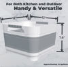 Picture of GIMWA Wash Basin for Baby Bottles, Foldable, Versatile Wash Tub for Kitchen, RV, Outdoor Camping Sink, Sturdy & Easy to Clean