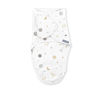 Picture of Ingenuity SwaddleMe Monogram Collection Baby Swaddle, 100% Cotton, Improves Sleep & Calms Startle Reflex, 0-3 Months, Pocket Fold Design for Easy Changes, 1.0 TOG, 1-Pack - Sunset Space