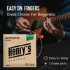 Picture of Extra Light Acoustic Guitar Strings 09-44 - Easy On Fingers & Excellent Sound - Extra E-1 String & 3 Guitar Picks - Super Light Acoustic Guitar Strings - Steel Guitar Strings Acoustic 6 String Set