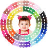 Picture of ALinmo Hair Clips for Girls - 80PCS Fully Lined Tiny Alligator Bows in Pairs for Infants and Toddlers