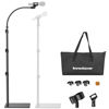 Picture of InnoGear Microphone Stand, Mic Stand Floor Universal Microphone Boom Arm with Carrying Bag Adjustable Mic Holder for Blue Yeti HyperX QuadCast SoloCast Snowball Fifine Shure SM7B and Other Mics