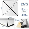 Picture of 12 Pack Self-Adhesive Acoustic Panels, 12" X 12" X 0.4" X-Line Sound Proof Foam Panels for Walls, Soundproof Wall Panels for Home & Office (White on Black)