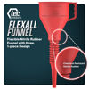Picture of TEC Products FlexAll Funnel - Long Flexible Funnel with Hose for Automotive Use - Durable Nitrile Rubber - Ideal for Car Oil Change, Transmission Fluid, Diesel, Gas & More - Made in USA