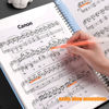 Picture of MUDOR Sheet Music Folder for Sheet Music Page 8.5X 11 Inches, Sheet Music Holder Allow Annotations, Eliminate Glare, 60 Pages Spiral Sheet Music Binder Organizer, Sheet Music Storage