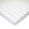 Picture of American Baby Company 2 Pack Fitted Pack N Play Playard Sheet 27" x 39", Soft Breathable Neutral 100% Cotton Jersey Pack and Play Sheet, Grey Stars/Zigzag, for Boys and Girls, Fits Most Mini Crib