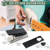 Picture of CAMWAY Guitar Pick Maker Punch Tool Heavy Duty DIY Maker Hole Punch Plastic Card Cutter Machine Unique Guitar Picks, Works Great on All Sorts of Materials - ABS, PVC, Old Credit Cards, Gift Cards