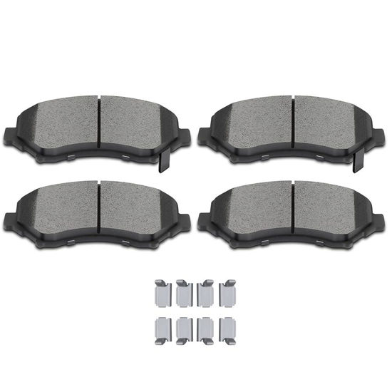 Picture of SCITOO D1273 Front Ceramic Brake Pads Sets Fit For Chrysler Town & Country,For Dodge Grand Caravan/Journey/Nitro,For Jeep Liberty/Wrangler/Wrangler JK,For Ram C/V 12-15,For VW For Routan 09-14