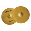 Picture of Arborea Cymbal Hi-Hats Cymbal Hero Brilliant Finish Bright Sound 14 Inch Drum High Hats Cymbal For Practice (14"Hi-Hats)