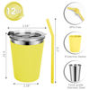 Picture of Vermida Kids Cups with Straws and Lids Leak Proof, 12oz Sippy Cups for Toddlers 1-3, 4 Pack Toddler Cups Spill Proof Stainless Steel Kids Cups with Lids for School, Outdoor