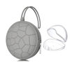 Picture of Smlpuame Pacifier Holder Case,BPA Free Portable Pacifier Storage Container,Silicone Baby Pacifier Cover Pouch for Diaper Bag Stroller,Travel Outdoor Activities,Easy to Clean(Football & Grey)