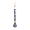 Picture of mushie 100% Silicone Baby Pacifier Clip BPA Free | Hera (Tradewinds)
