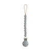 Picture of mushie 100% Silicone Baby Pacifier Clip BPA Free | Hera (Stone)