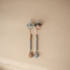 Picture of mushie 100% Silicone Baby Pacifier Clip BPA Free | Hera (Stone)