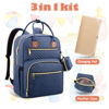Picture of Tenot Baby Diaper Bag Backpack, Travel Diaper Bags for Baby Girl Boy Large Capacity Baby Bag Backpack for Women Peacock Blue
