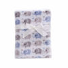 Picture of CREVENT 30"X40" Cute Lightweight Silky Cozy Warm Baby Blanket for Boys Infant Toddler Newborn Unisex Crib Cot Stroller, Baby Shower, Summer Spring - Blue Elephant