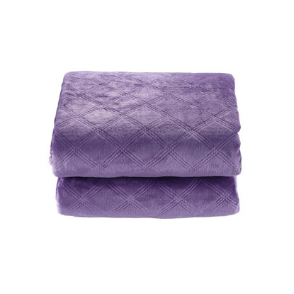 Picture of CREVENT Super Soft and Cozy Lightweight Fleece Baby Blankets for Boys and Girls/Kids/Infant/Newborns All Seasons(30"X40" Purple)