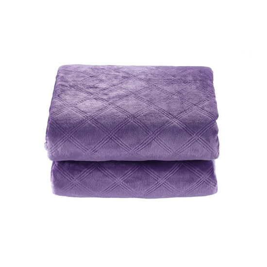 Picture of CREVENT Super Soft and Cozy Lightweight Fleece Baby Blankets for Boys and Girls/Kids/Infant/Newborns All Seasons(30"X40" Purple)
