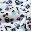 Picture of CREVENT 30"X40" Cute Lightweight Silky Cozy Warm Baby Blanket for Boys Infant Toddler Newborn Unisex Crib Cot Stroller, for All Season - Blue Truck