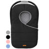 Picture of liuliuby Winter Carseat Cover for Baby Carseat | Doona Car Seat Cover Baby Winter | Warm Baby Car Seat Cover | Carseat Covers Baby Boy & Girl | Infant Car Seat Cover Winter Baby Essentials (Black)