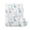 Picture of CREVENT Cute Silky Plush Baby Blanket for Girls & Boys Infants Toddlers Newborns Crib Cot Stroller, Giftable Suitable for All Season - Ivory Giraffe