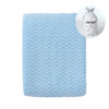 Picture of CREVENT 30''X40'' Soft Cozy Warm Baby Blankets for Boys Girls Solid Color - All Season Use - Newborn Essentials (Wave Blue)