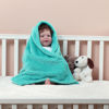 Picture of CREVENT 30''X40'' Soft Cozy Warm Baby Blankets for Boys Girls Solid Color - All Season Use - Newborn Essentials (Wave Teal Blue)