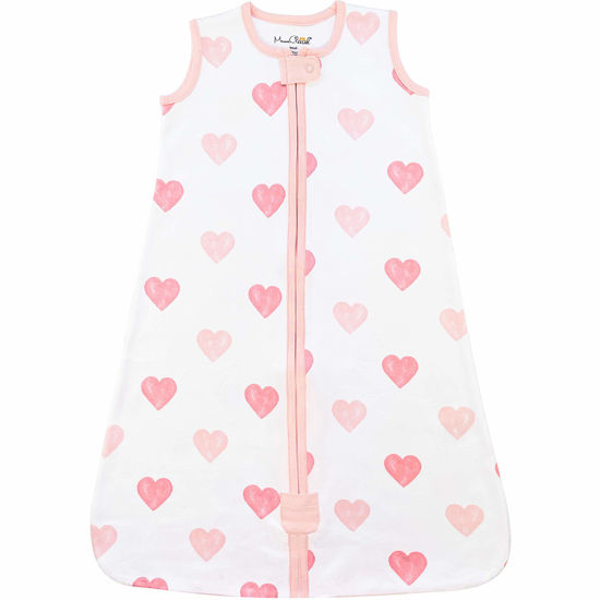 Picture of Baby Sleep Sack 1.0 TOG, Organic Cotton Baby Wearable Blanket with Two-Way Zipper, Swaddle Transition Baby Sleeping Bag, All-Season Sleep Sack for Newborn Infant Toddler Boy Girl, 6-12 Months, 1-Pack