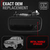 Picture of TRUBUILT1 AUTOMOTIVE Exterior Front Driver Door Handle Replacement, Upgraded Metal - Compatible with 1995-2004 Toyota Tacoma - Textured Black - OEM 69220-35020, 79344, 91319, TO1310117
