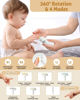 Picture of Lictin Baby Healthcare and Grooming Kit, 26 in 1 Rechargeable Nail Trimmer Electric Set,Safe File with Auto Light, Newborn Nursery Health Care Portable Safety Set for Infant Toddlers Boys Girls, Grey