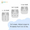 Picture of ALVABABY Cloth Diaper, One Size Adjustable Washable Reusable for Baby Girls and Boys 6 Pack with 12 Inserts 6BM01