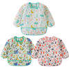 Picture of HaimoBurg 3 Pcs Waterproof Long Sleeves Baby Bibs Weaning Smock Bib 3-24 Months