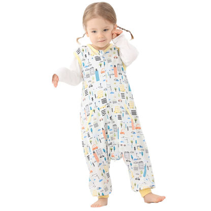 Picture of Toddler Sleep Sack,Summer Toddler Sleep Sack 12-18 Months,18-24 Months,Toddler Sleeping Sack with Legs,Light Wearable Blanket Baby,Light Weighted Sleep Sack Baby for Early Walkers,12months-7T