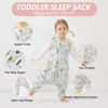 Picture of Toddler Sleep Sack,Summer Toddler Sleep Sack 12-18 Months,18-24 Months,Toddler Sleeping Sack with Legs,Light Wearable Blanket Baby,Light Weighted Sleep Sack Baby for Early Walkers,12months-7T