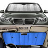 Picture of Windshield Sunshade Car Foldable UV Ray Reflector Auto Front Window Sun Shade Visor Shield Shade,Keeps Vehicle Cool - Blue (55" x 27.5")