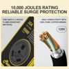 Picture of Marsflex Rv Surge Protector, 30amp Rv Circuit Analyzer, 10000 Joules Surge Guard Protection with Waterproof Cover, LED Display, rv Voltage Protector for Camper, Travel Trailers, Motorboat, yellow