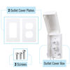 Picture of Bates - Baby Safety Outlet Cover Box, Outlet Covers Baby Proofing, Plug Covers for Electrical Outlets, Baby Proof Outlet Covers, Socket Covers for Outlets, Child Proof Outlet Cover, Outlet Box Cover