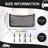 Picture of 4 Pcs ABS Plastic Frame Car Storage Net Bag Phone Car Mesh Net Holder RV Storage Boat Cargo Pocket Organizer Framed Mesh Net Pocket with Screws for Auto RV Net (4, 9 x 4.3 Inch)