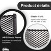 Picture of 4 Pcs ABS Plastic Frame Car Storage Net Bag Phone Car Mesh Net Holder RV Storage Boat Cargo Pocket Organizer Framed Mesh Net Pocket with Screws for Auto RV Net (4, 9 x 4.3 Inch)