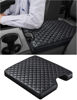 Picture of Sinvanho Center Console Cover for Ford F150 F250 F350 F450 F550 2015-2024 with 40/20/40 Jump Seat, PU Leather Middle Console Cover Armrest Seat Box Lid Protective Cover