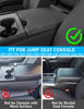 Picture of Sinvanho Center Console Cover for Ford F150 F250 F350 F450 F550 2015-2024 with 40/20/40 Jump Seat, PU Leather Middle Console Cover Armrest Seat Box Lid Protective Cover